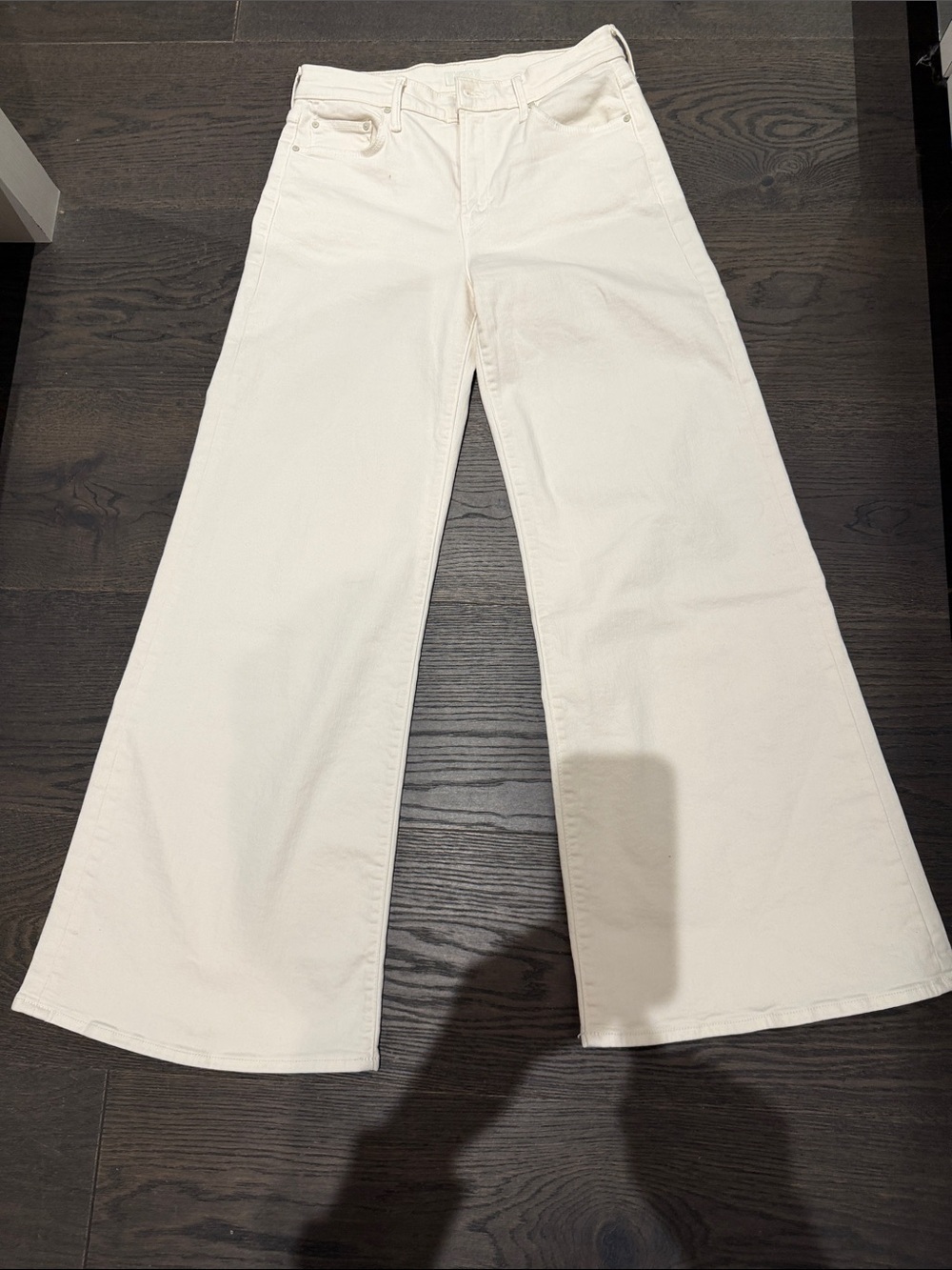 Mother  the twister skimp Women’s Wide-Leg cream Jeans
